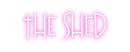 Custom Neon: the shed