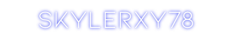 Custom Neon: Skylerxy78