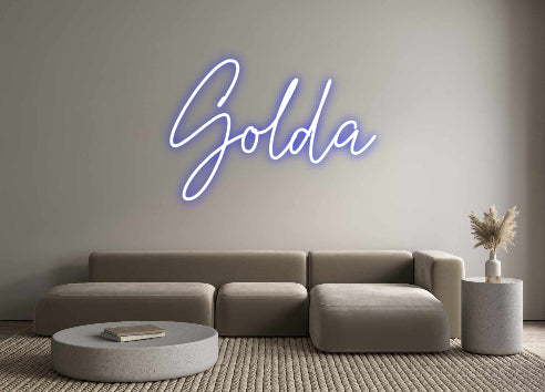 Custom Neon: Golda