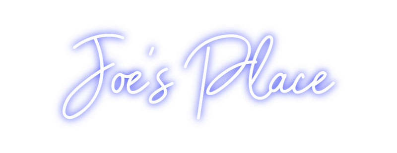 Custom Neon: Joe's Place