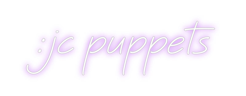 Custom Neon: :jc puppets