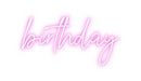 Custom Neon: birthday