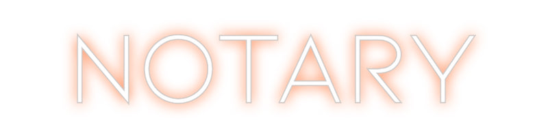 Custom Neon: NOTARY