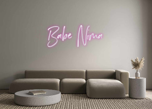 Custom Neon: Babe Nima