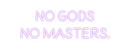 Custom Neon: No gods 
no ...