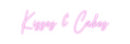 Custom Neon: Kisses & Cakes