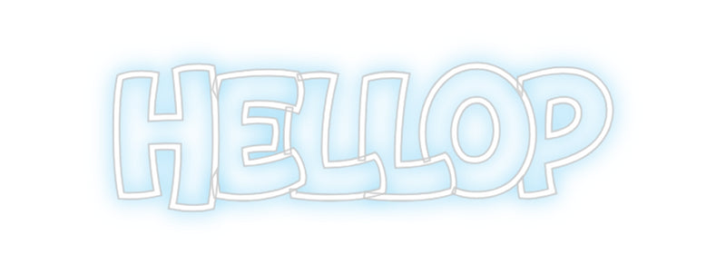 Custom Neon: HelloP