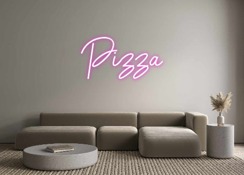 Custom Neon: Pizza