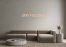 Custom Neon: STAY FOCUSED