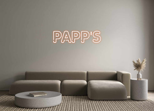 Custom Neon: PAPP'S