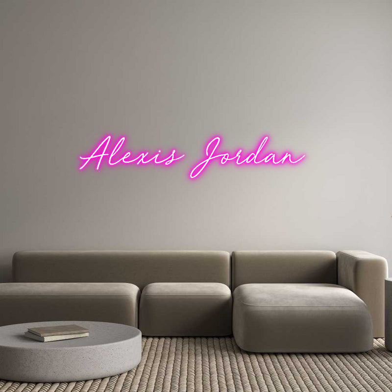 Custom Neon: Alexis Jordan