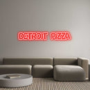 Custom Neon: Detroit Pizza