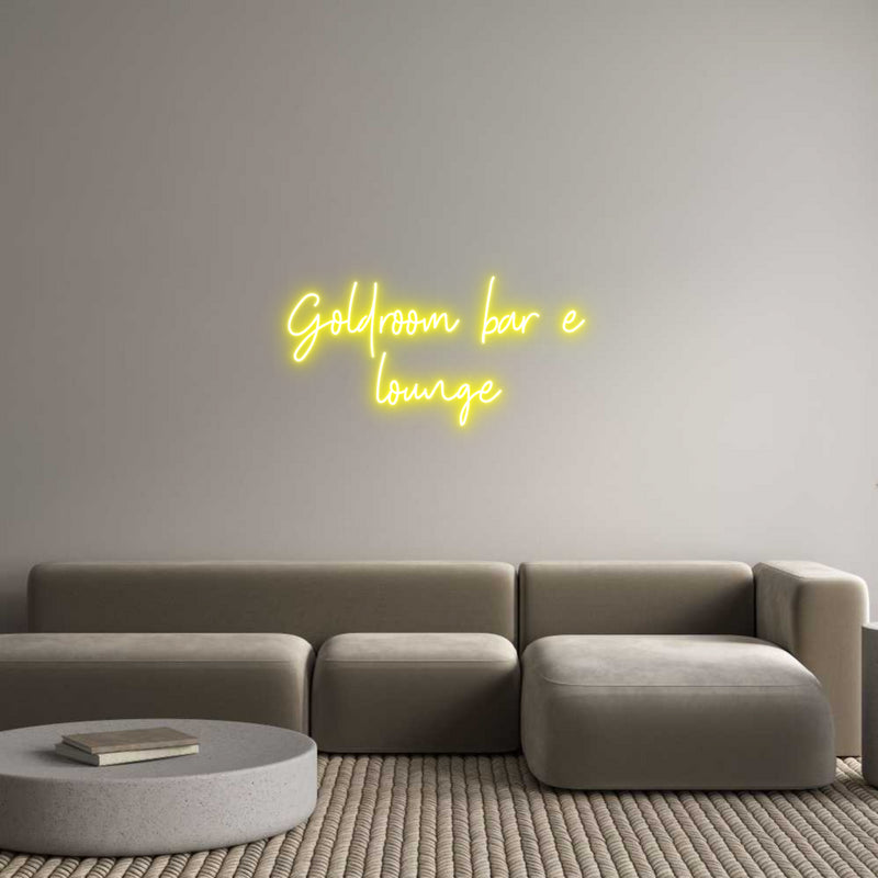 Custom Neon: Goldroom bar ...