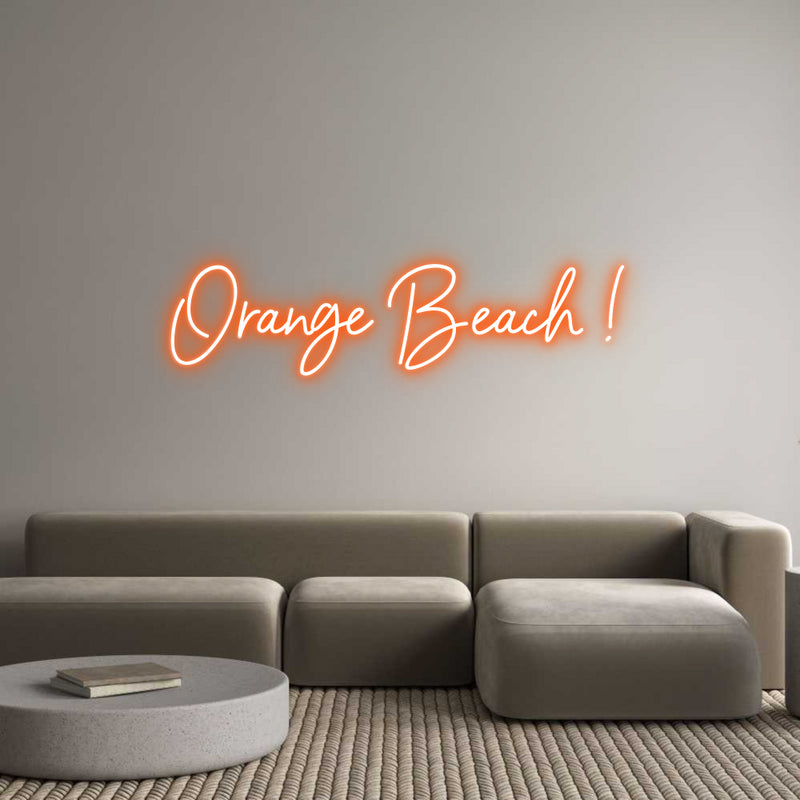 Custom Neon: Orange Beach !