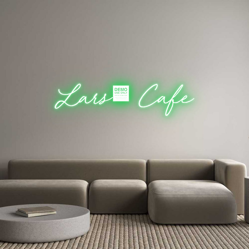 Custom Neon: Lars' Cafe