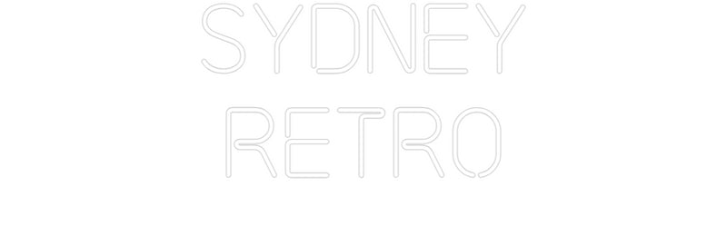 Custom Neon: SYDNEY
RETRO