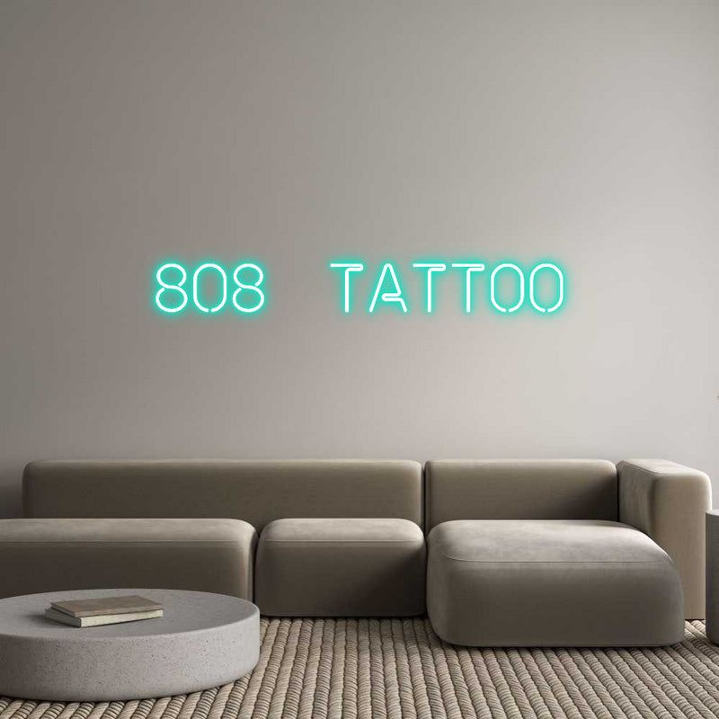 Custom Neon: 808 Tattoo