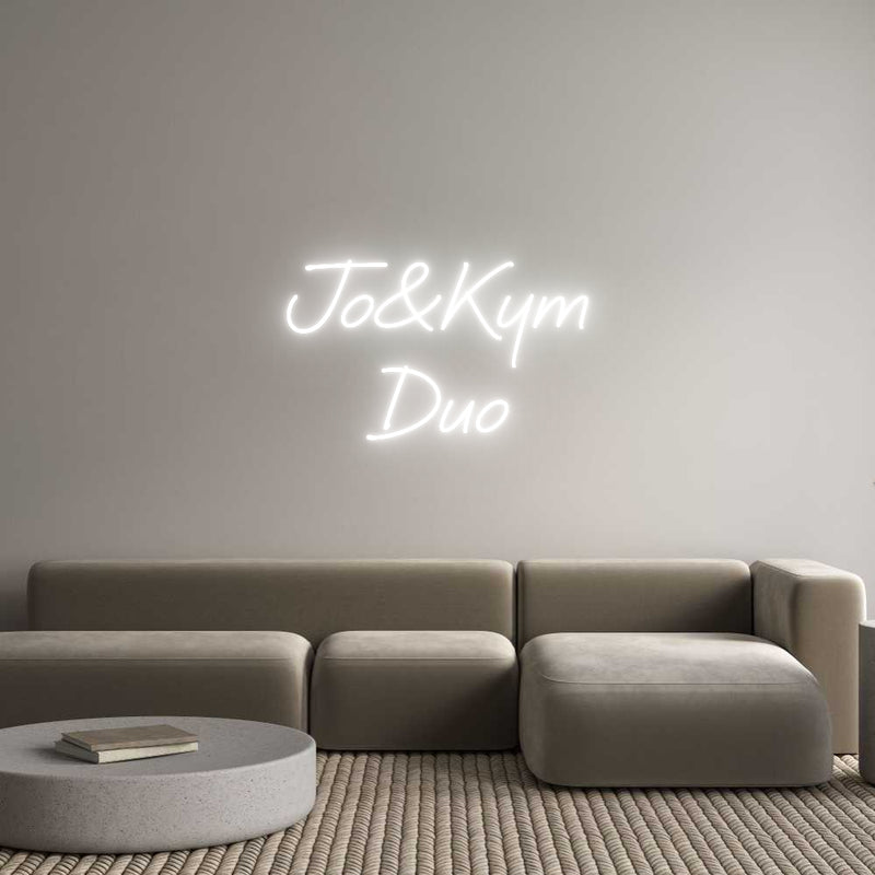 Custom Neon: Jo&Kym
Duo