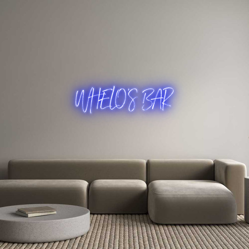 Custom Neon: WHELO’S BAR