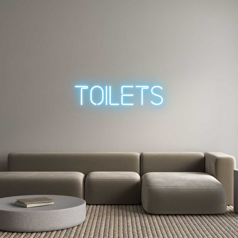 Custom Neon: TOILETS