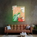 Guy Drinking Alcohol LED Neon Sign Light Pop Art