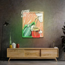 Guy Drinking Alcohol LED Neon Sign Light Pop Art