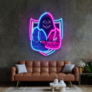 Hacker Mascot LED Neon Sign Light Pop Art