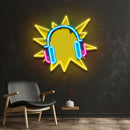 Headphone Pop Art LED Neon Sign Light Pop Art