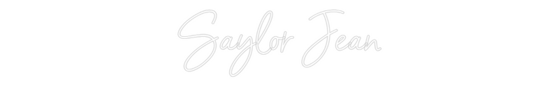 Custom Neon: Saylor Jean