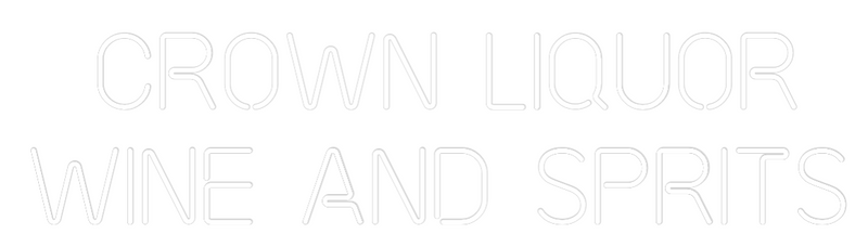 Custom Neon: Crown liquor ...
