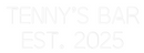 Custom Neon: Tenny’s Bar
...
