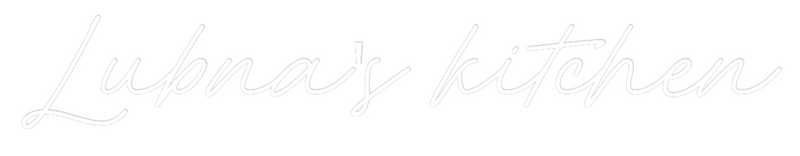 Custom Neon: Lubna's kitchen