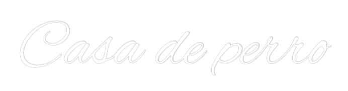 Custom Neon: Casa de perro