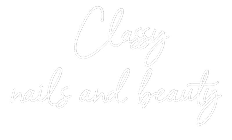 Custom Neon: Classy
nails...