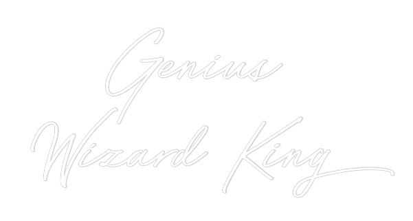 Custom Neon: Genius 
Wiza...