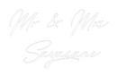 Custom Neon: Mr & Mrs 
Sa...