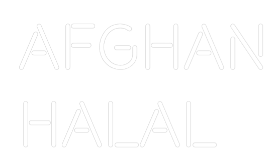 Custom Neon: AFGHAN 
HALAL