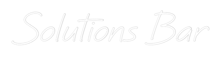 Custom Neon: Solutions Bar