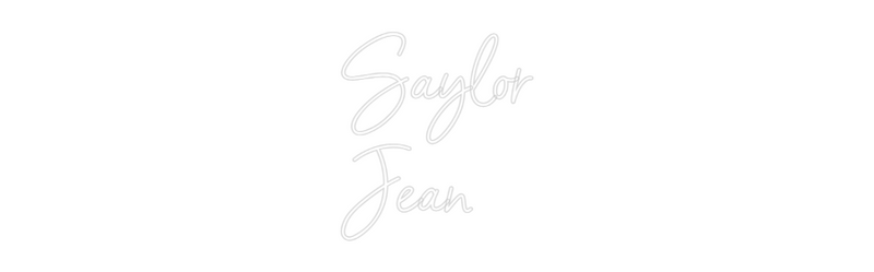 Custom Neon: Saylor
Jean