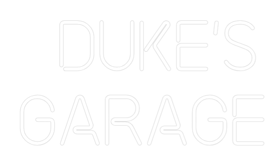 Custom Neon: DUKE'S
GARAGE