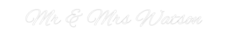 Custom Neon: Mr & Mrs Wats...