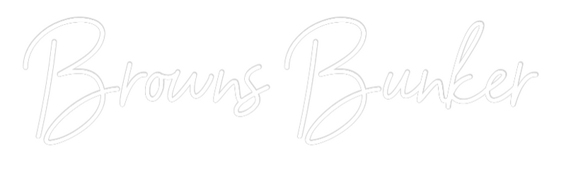 Custom Neon: Browns Bunker