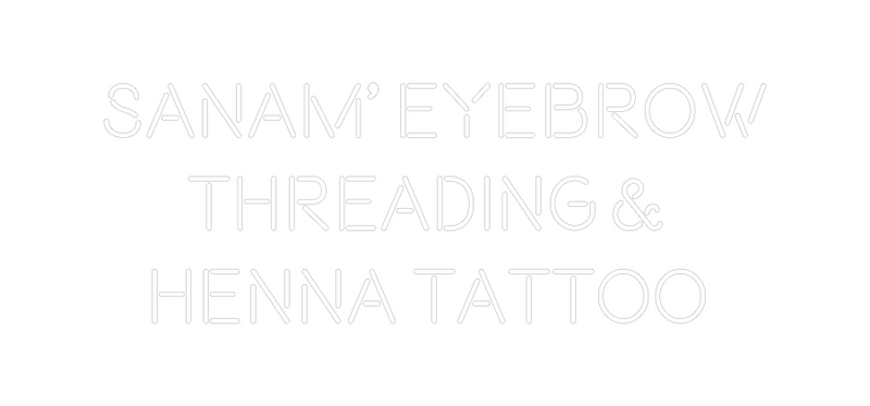 Custom Neon: Sanam’ Eyebro...