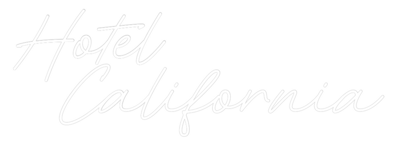 Custom Neon: Hotel 
  Cal...