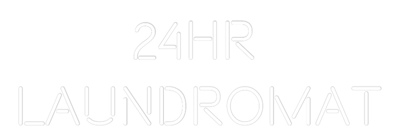 Custom Neon: 24HR 
LAUNDR...