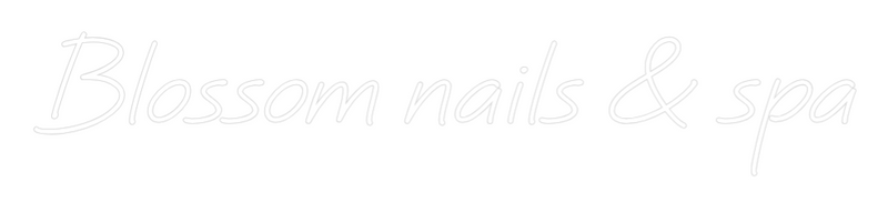 Custom Neon: Blossom nails...