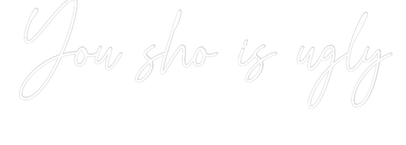 Custom Neon: You sho is ugly