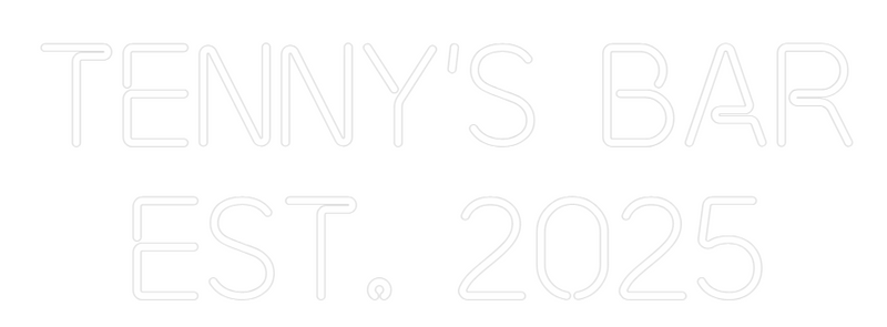 Custom Neon: Tenny's Bar
...