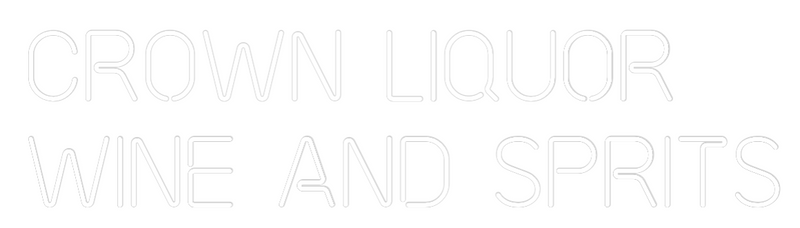 Custom Neon: Crown liquor ...