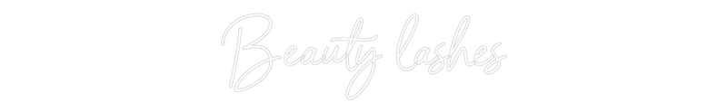 Custom Neon: Beauty lashes